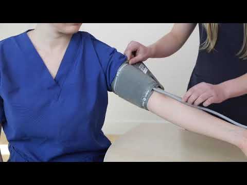 Medline digital Blood Pressure Monitor, Adult Upper Arm Cuff, Digital LCD Display, Stores Up To 90 Readings, Batteries includedes video review thumbnail