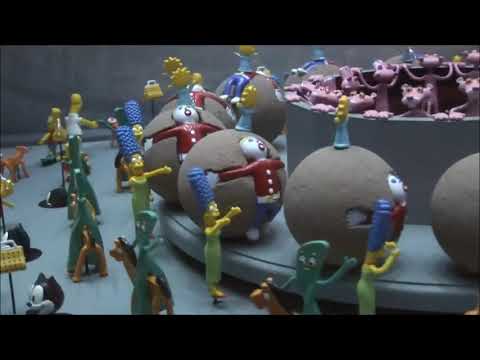 3D Zoetrope With the Simpsons and Pink Panther