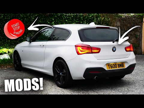 Starting the MODS on my BMW 1 Series! (Red Stop/Start button, Hub Caps, Debadge and more!)
