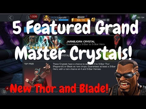 Featured Thor and Blade Featured Grand Master Crystal Offer! 5 Featured GMC Opening! MCOC