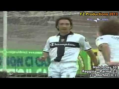 Serie A 2004-2005, day 30 Reggina - Parma 1-3 (Morfeo 1st goal)
