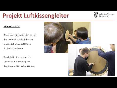 Bauanleitung eines Luftkissengleiter