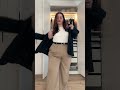 Plus Size Blazer Wide Leg Trouser Outfit Inspo Plussize Plussizefashion Grwm Blazeroutfit