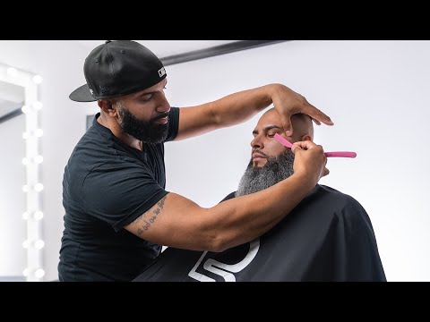 How to shape and trim a long beard | Biker beard transformation