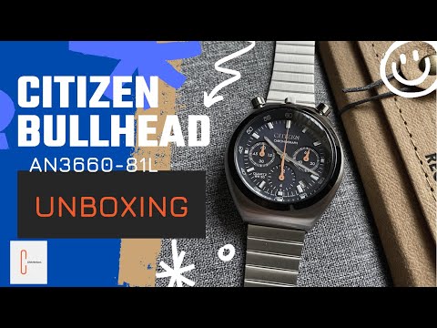 Citizen Record Label Bullhead challenge timer reissue AN3660-81L Unboxing HD First Impressions
