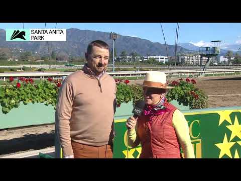 Stark Contrast wins the Eddie Logan Stakes on Thursday, January 8 at Santa Anita Park