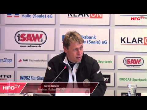 29.ST Pressekonferenz nach dem Spiel Hallescher FC - SSV Jahn Regensburg