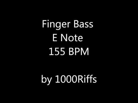 Finger Bass E Note 155 BPM - Beats Per Minute