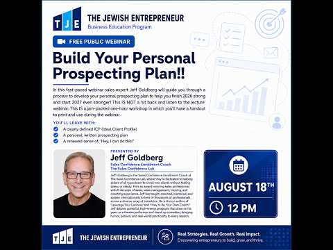 Build Your Personal Prospecting Plan by Jeff Goldberg