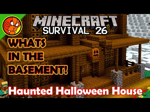 PumpkinSpook - Haunted Halloween House - Spooky Scary Edition - Lets Play Minecraft Survival Ep#26