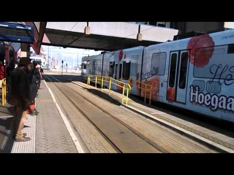 Kusttram nach Knokke Heist in Oostende Station