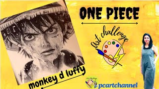Download lagu cara menggambar gear 5 luffy | one piece realistic drawing | cómo dibujar a luffy #pcartchannel mp3