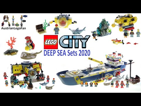 All LEGO City Ocean Exploration Sets Summer 2020 Compilation   Lego Speed Build Review