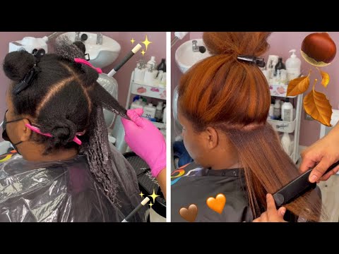Coloring Natural Level 2 Hair Chestnut and Copper |...