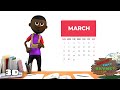 Months Of The Year Hip Hop Rap | Nursery Rhymes 3D Animation | Rap Kids Songs