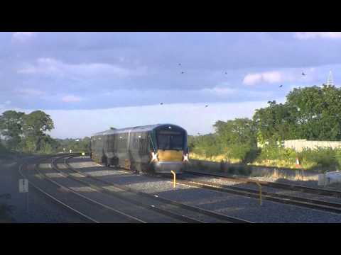 Irish Rail 22000 DMU 22038 passes Stacumny Bridge going to Limerick