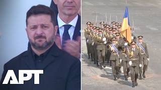 WATCH | Zelensky Appears Emotional as Ukrainian Troops March in France's Bastille Day Parade | APT