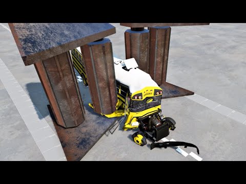 Cars vs Spinning Roller Gate Sa Beamng Nation – BeamNG.Drive