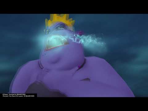 Kingdom Hearts Final Mix (PS4) Cutscene #95 Ursula Defeated
