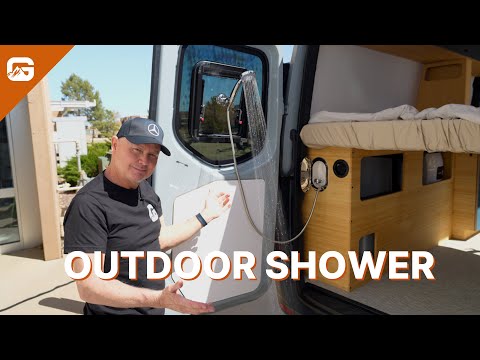 Ultimate Outdoor Camper Van Shower Setup