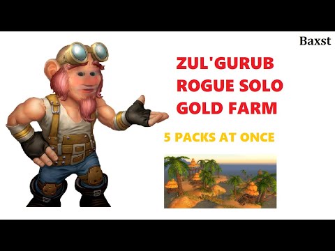 ZG SOLO BIG PULLS! CLASSIC WOW SEASON OF DISCOVERY ZUL'GURUB ROGUE SOLO FARM GUIDE