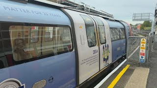 25 Years TFL Livery: Journey On The Jubilee Line 1996 Stock From Finchley Road Towards NGW
