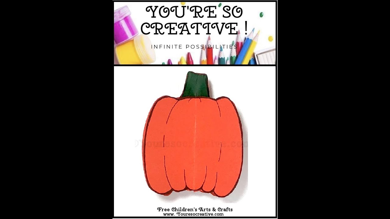 How to build a 3D Pumpkin for Kids