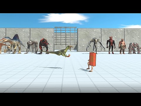 CARNIVORE DINOSAURS + MUTANT PRIMATES VS INFERNALS + ANCIENT HUMANS - Animal Revolt Battle Simulator