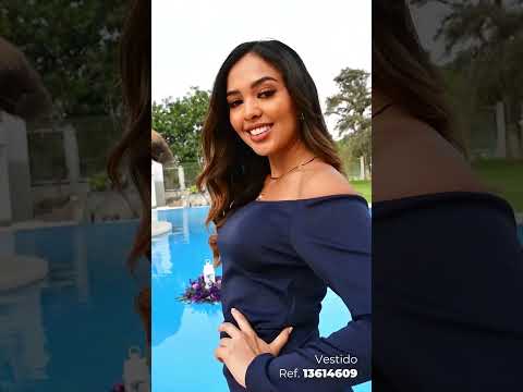 Vestido color azul noche🌓