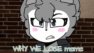 Cover art for WHY WE LOSE