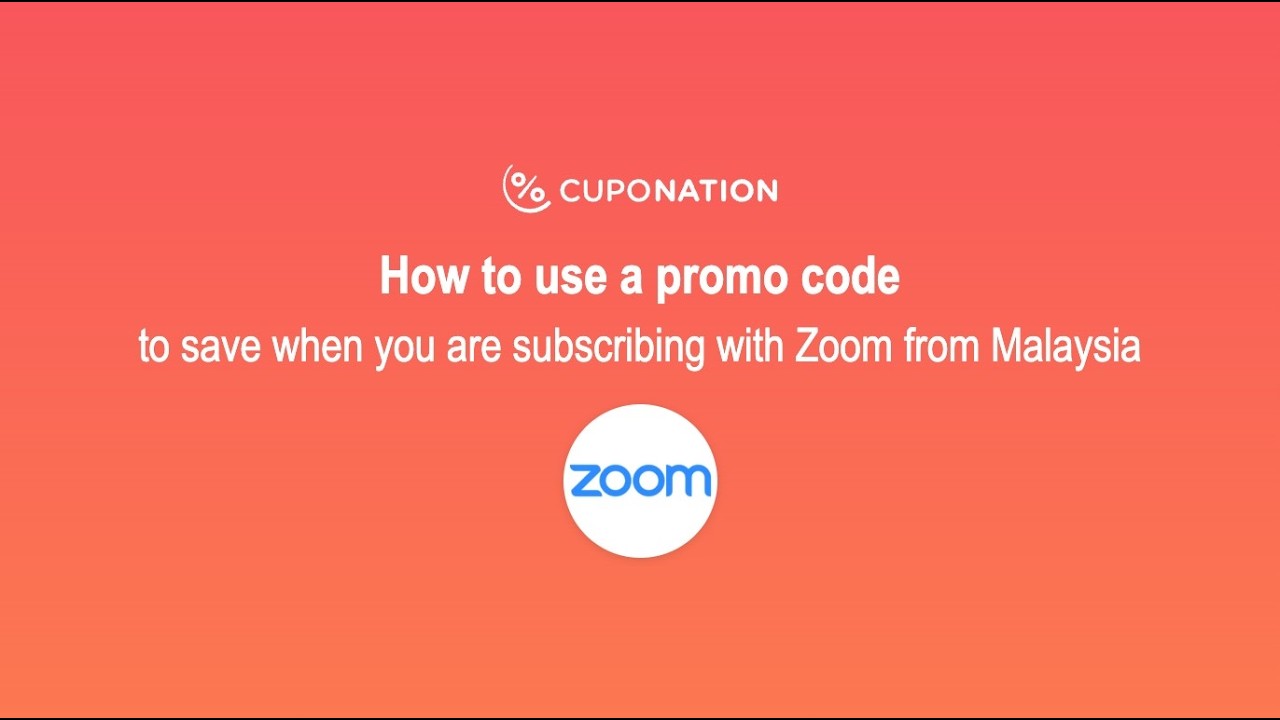Quick guide to using your Zoom coupon code