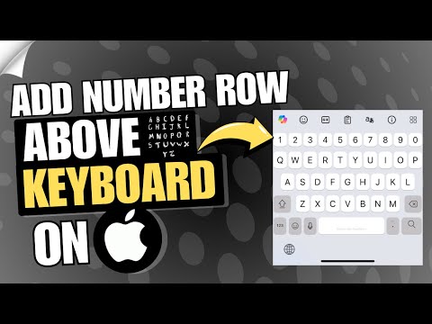 How to Add Number Row to iPhone Keyboard 🔢 | Enable Number Row on iPad Keyboard