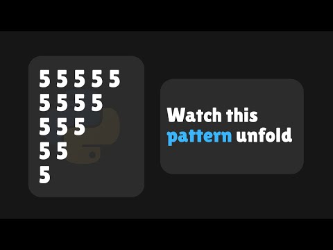 Python Inverted Pyramid Pattern With Same Digit Vs Code