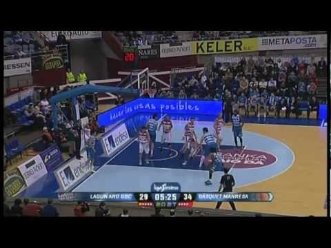 Lagun Aro GBC v Manresa (94-90) Liga Endesa Spanish ACB Basketball Highlights [02/03/13]