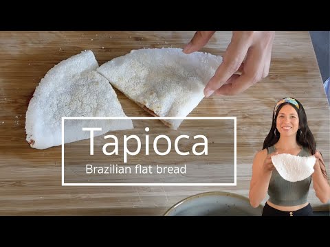 How To Make Tapioca Flatbread - Brazilian Pancake - Tapioca crepe