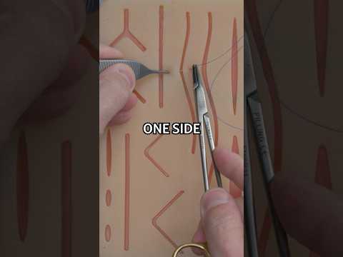 The Horizontal Mattress Stitch #surgeon #suture #medicine #medicaleducation