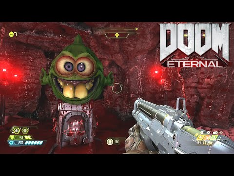 Doom Eternal Xbox One X Walkthrough Part 6 - Cultist Base ALL SECRETS