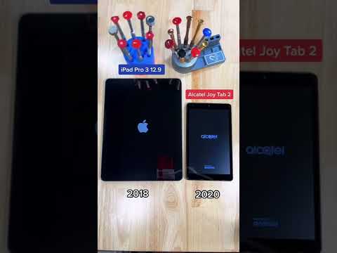 Apple VS Alcatel Which one powers on first?! 🤔      #alcatel #ipad #tablets #android