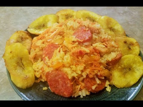 How To Make Arroz con Pollo Colombiano & Fried Plantains | Rice with Chicken Colombian Style