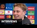 Jack van Gelder met de Jong, Ziyech, ten Hag, de Ligt en Tadic |Champions League 2018/19| Interviews