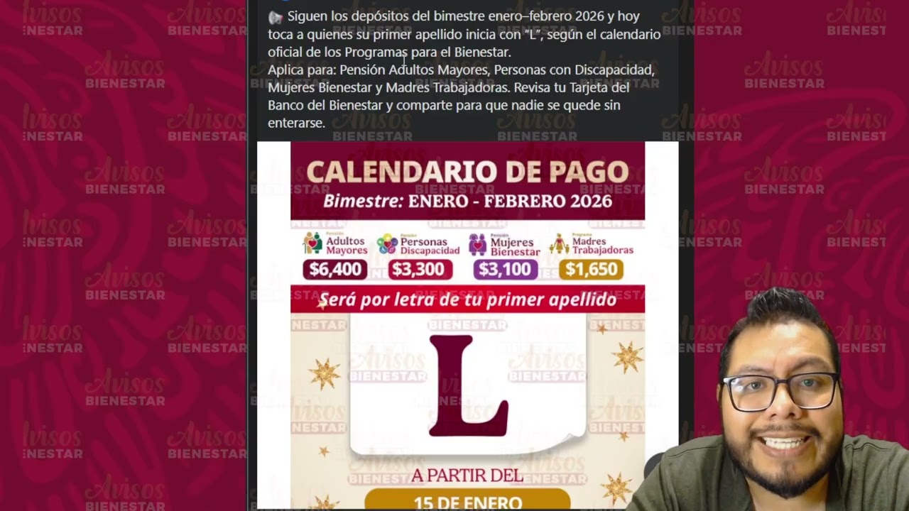 Hoy 15 de enero a esto adultos mayores y mujeres de 60 a 64 años les toca pago pensión bienestar