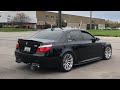 Straight Piped E60 BMW M5 Leaving Cars And Coffee