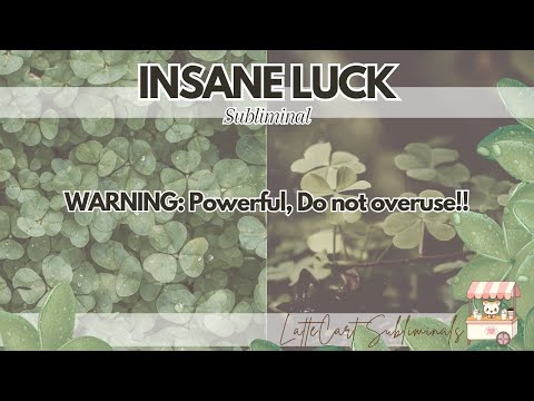 ⚠️WARNING: LISTEN ONCE!!!  ✩ Extreme Luck (Subliminal)