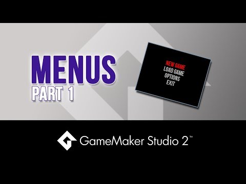 Menus: Part 1 - Game Maker Studio 2