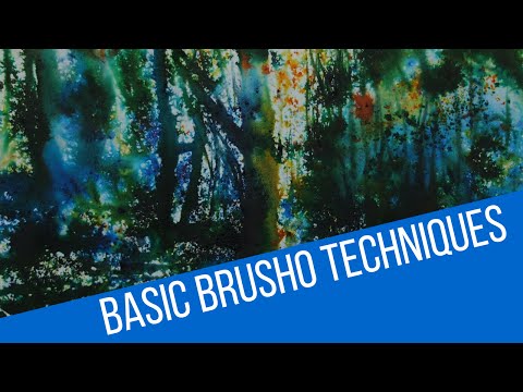 Basic brusho techniques - how to use colourcraft brusho crystals