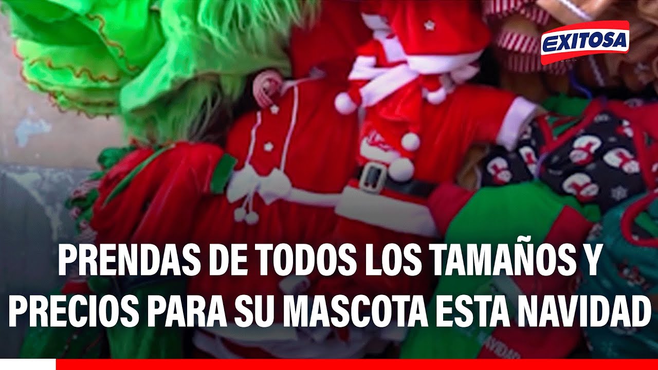 🔴🔵 Prendas de todos los tamaños y precios para su mascota esta navidad