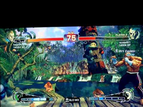 SSF4: hageshii jeng (Abel) vs sunset01 (Sagat) - Japanese XBL ranked