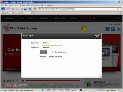 DotNetNuke Tutorial - How to disable the new pop ups in DNN 6 - Video #268