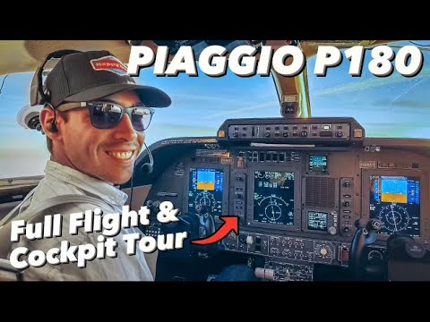 Piaggio P180 Avanti Flight (Inflight Cockpit Tour!) - YouTube