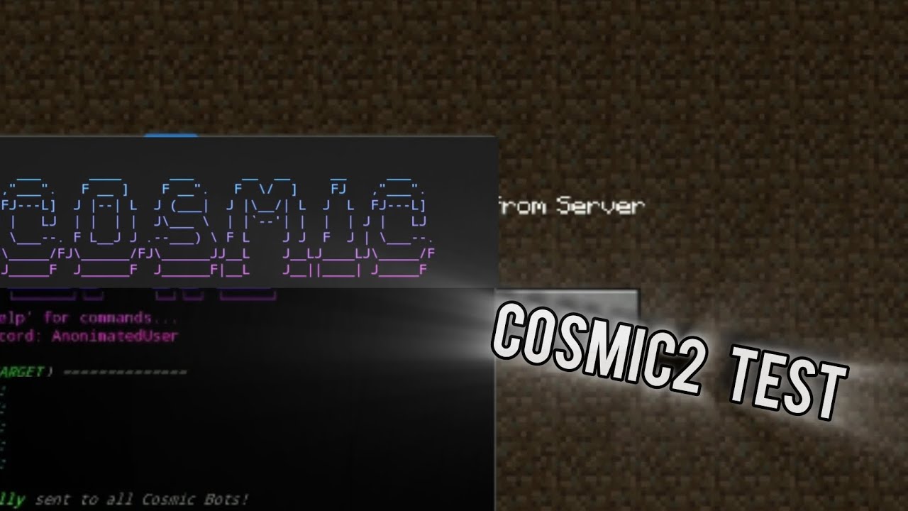 CosmicC2 Test vs Minecraft Server | BOTNET | STRESSER | BUY C2 | MINECRAFT |